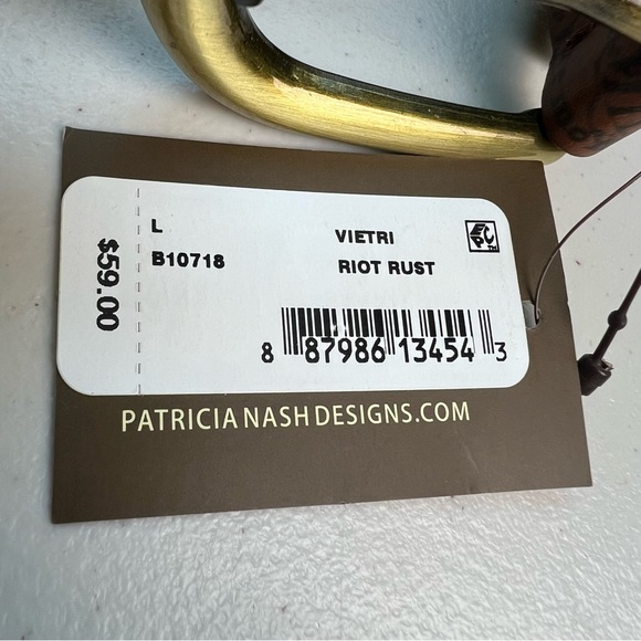 Patricia Nash NEW Riot Rust Brown Leather Belt main image 11